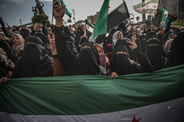 İç savaşın 11. yılına girdiği Suriye'de gösteriler düzenlendi 6