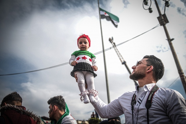 İç savaşın 11. yılına girdiği Suriye'de gösteriler düzenlendi 5