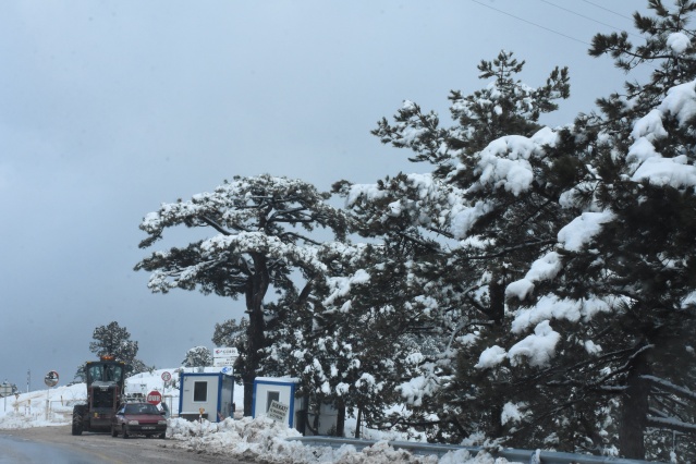 Muğla'nın yüksek kesimlerine kar yağdı 7
