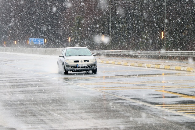 Bolu Dağı'nda kar yağışı 4
