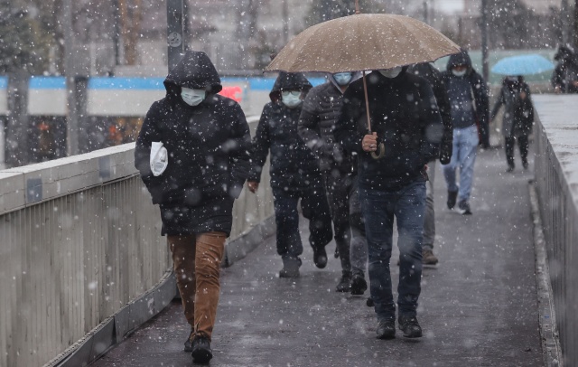 İstanbul'da kar yağışı 1