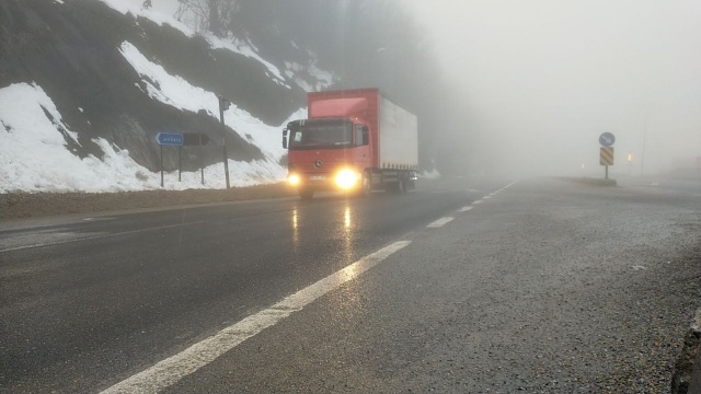 Bolu Dağı'nda sis ve yağmur 5