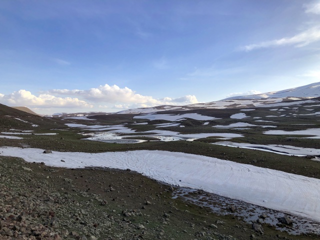 Aras Dağları karların erimesiyle renklendi 8