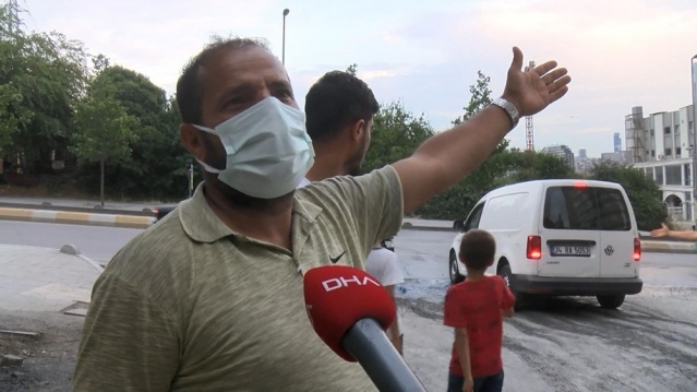 Esenyurt'ta rögarlardan yine mavi su fışkırdı 3