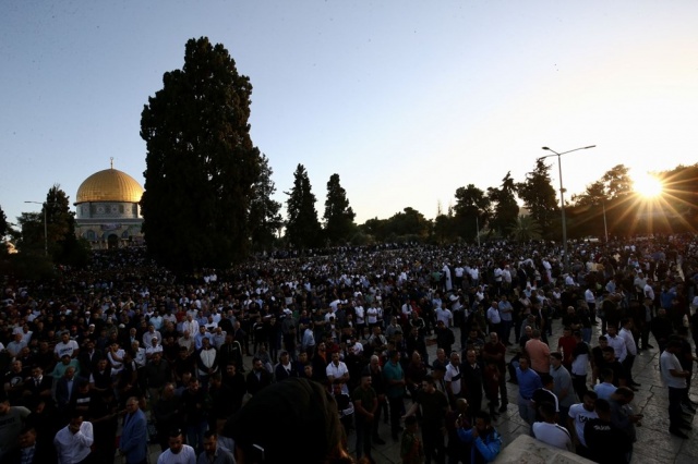 Mescid'i Aksa'da duygulandıran bayram namazı 4