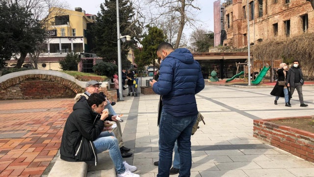 Ortaköy Sahili'ndeki yoğunluk dikkat çekti 8