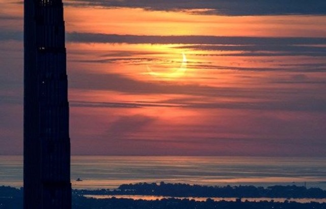 'Ateş Çemberi' Güneş Tutulması gerçekleşti 5