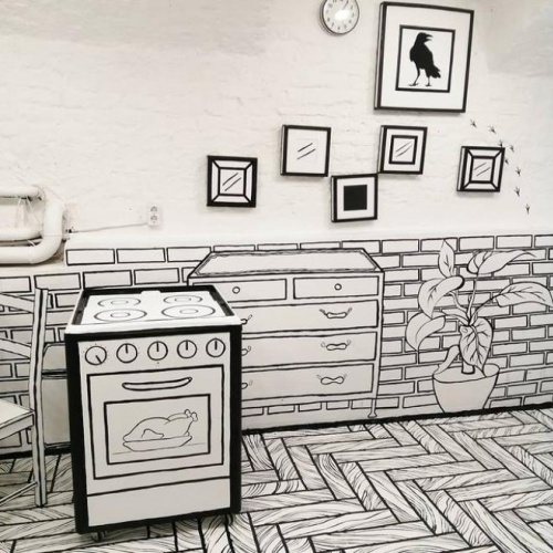 10 kilo boya kullanıldı! Bu kafeye gidenin gerçeklik algısı altüst oluyor 4