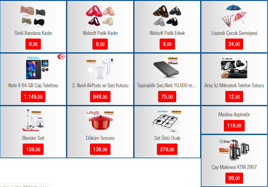 BİM 13 ARALIK AKTÜEL ÜRÜN KATALOĞU 