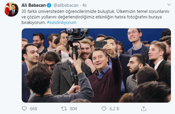 Ali Babacan twitter