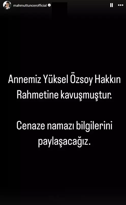 Mahmut Tuncer In Aci Gunu Annesinin Vefat 18334996 7813 M