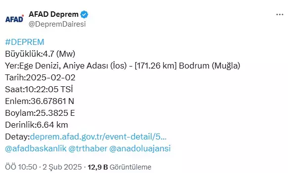 Mugla Aciklarinda 4 7 Buyuklugunde Deprem 18326794 2863 M