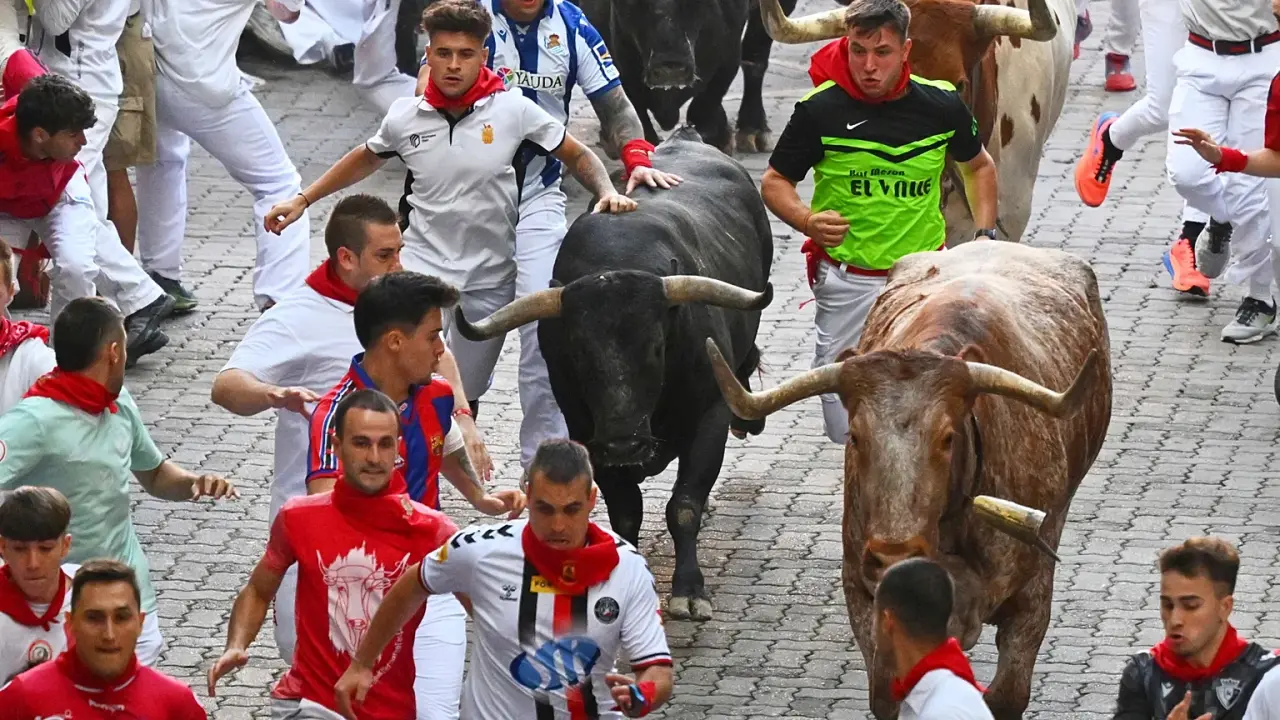 San Fermin Festivali nedir, İspanya için anlamı: Boğa koşuları, beyaz kıyafetli onbinlerce kişi 2