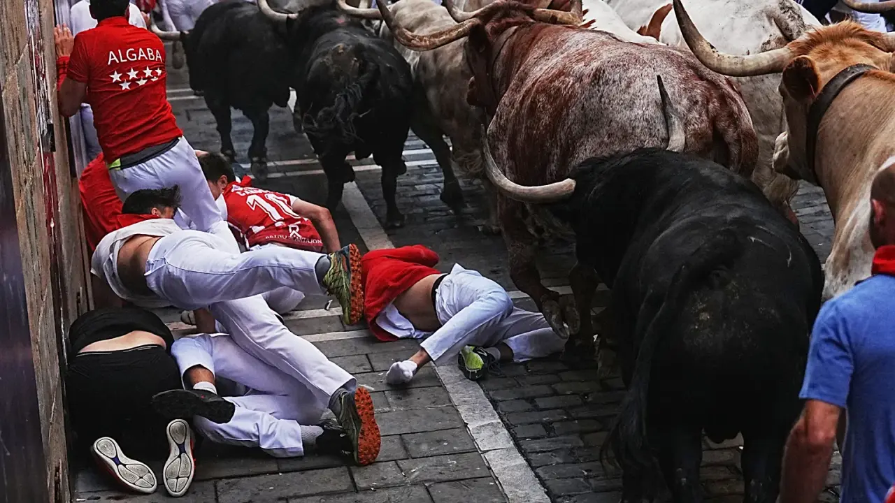 San Fermin Festivali nedir, İspanya için anlamı: Boğa koşuları, beyaz kıyafetli onbinlerce kişi 4