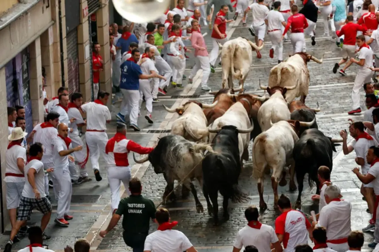 San Fermin Festivali nedir, İspanya için anlamı: Boğa koşuları, beyaz kıyafetli onbinlerce kişi 6